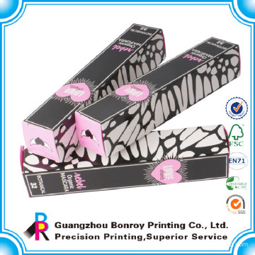 Guangzhou wholesales hot sale new style delicate art paper for mascara cream box